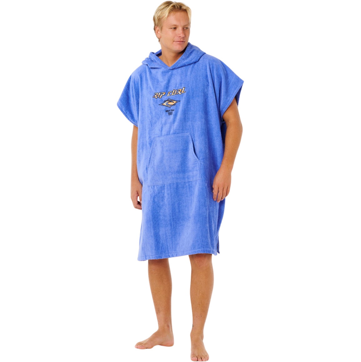 2026 Rip Curl Hombres Logo Hooded Poncho Towel 00GMTO - Blue Haze